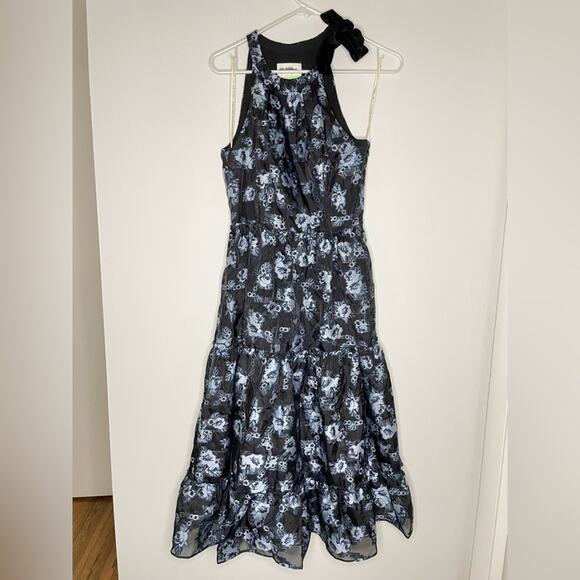 Kate Spade Prairie Rose Velvet Tie Dress Size 0 - Picture 3 of 8